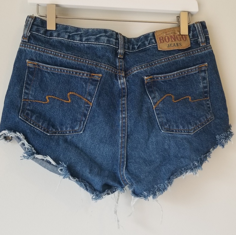 BONGO | High Waist Denim Cutoff Shorts | 11 - Picture 3 of 8